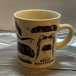 Great Moustaches Cream Mug